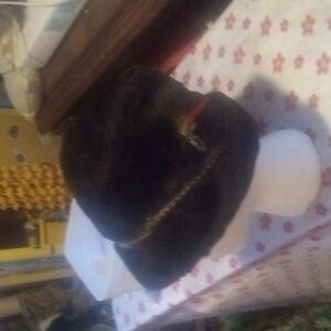 VINTAGE MENS FURRY FEDORA HAT